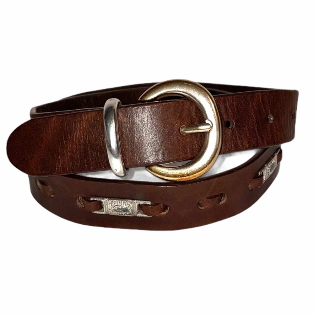 The Limited Italian Leather Belt 30” Bohemian VTG
